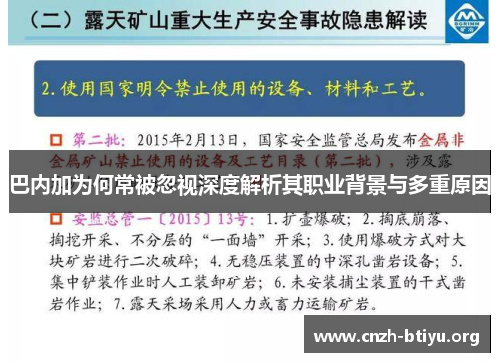 巴内加为何常被忽视深度解析其职业背景与多重原因